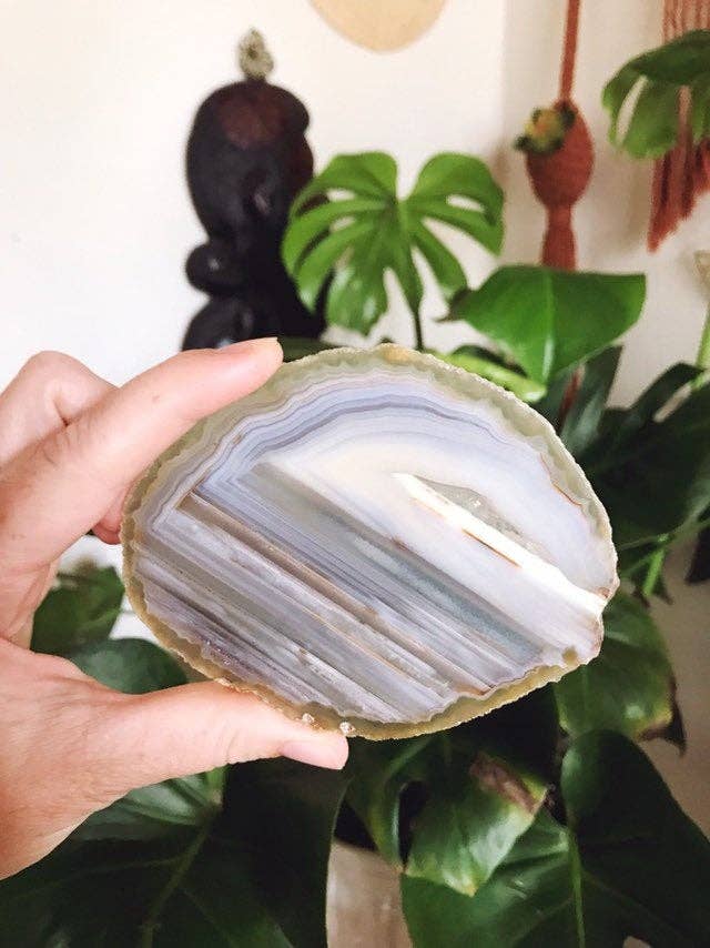 Suspend.It - Wholesale Wall Accent - Large Premium agate decor, crystal decor, screw cover8