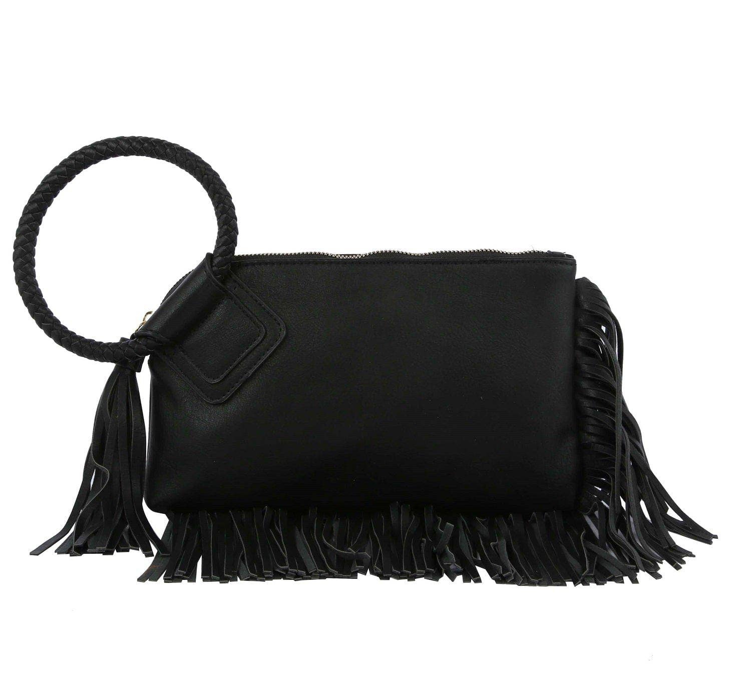 MiMi Wholesale - Wholesale Clutch Bag - Women's - JY0378 Fringe Soft Vegan Leather Wristlet/Clutch15