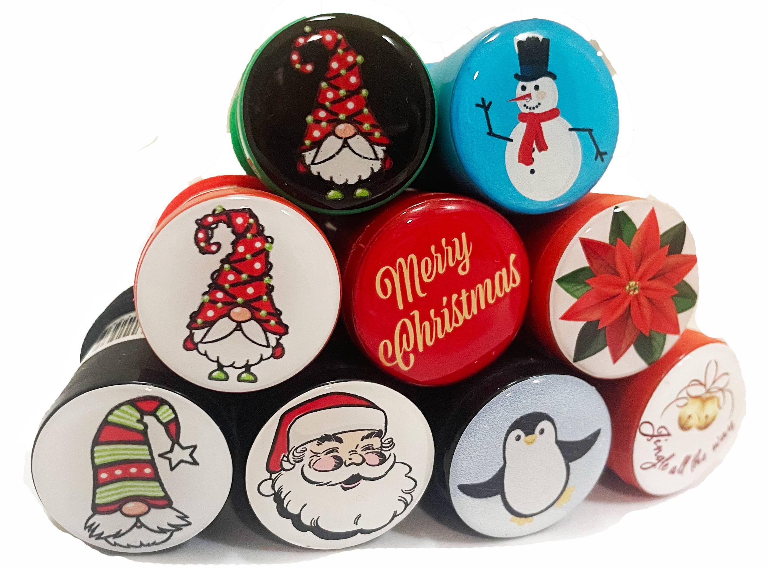 The Wine Steward LLC - Vente Bouchon de vin - Bouchon de bouteille Gnome Striped Hat - Base rouge1