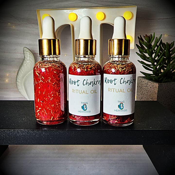 ROOT CHAKRA Manifestation og rituel olie for engroshandel hos THUG MERMAIDD