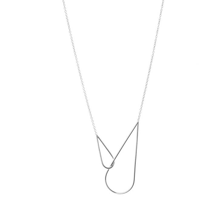 Zilveren regendruppels ketting voor wholesale door Aurore Havenne