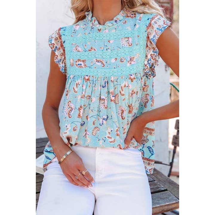 Everest Crochet Top - Blue and other Purchase Wholesale crochet braids too. Free Returns & Net 60 Terms on Faire trending on Faire.