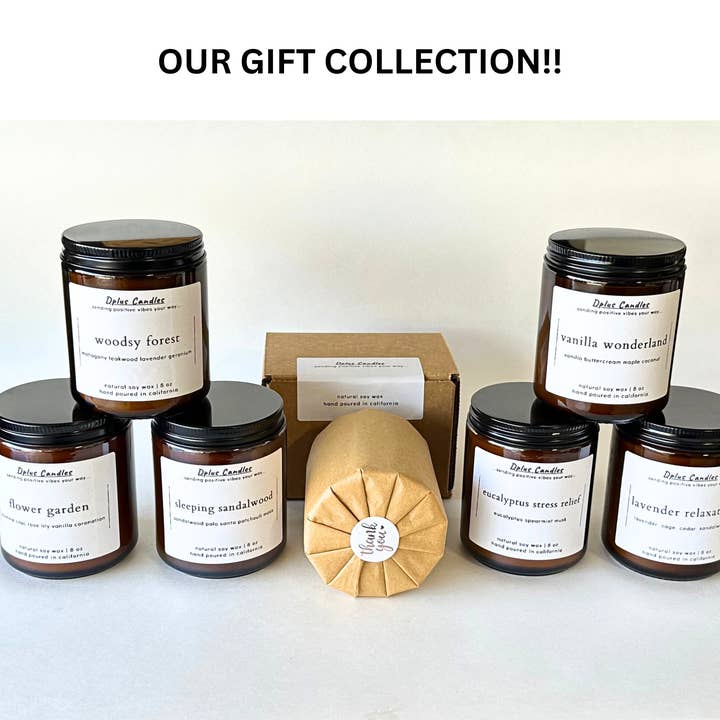 Dplus Candles – wholesale Jar/filled candle – Mahogany, Teakwood, Lavender and Geranium Scented Soy Candle