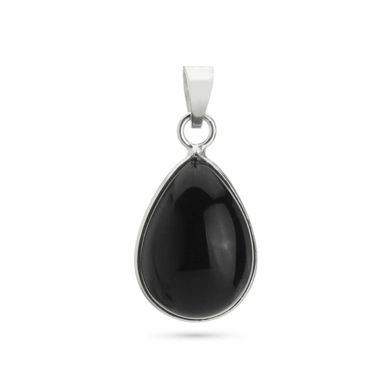 UniArt - Wholesale Individual Charm/Pendant - Sterling Silver 925 Stones - Basic Teardrop Pendant3