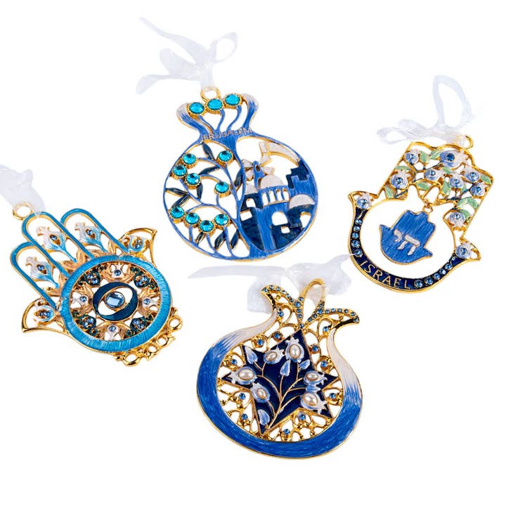 STP - Wholesale Wall Sign - Handcrafted Jeweled Pomegranate Ornament in Gift Box4