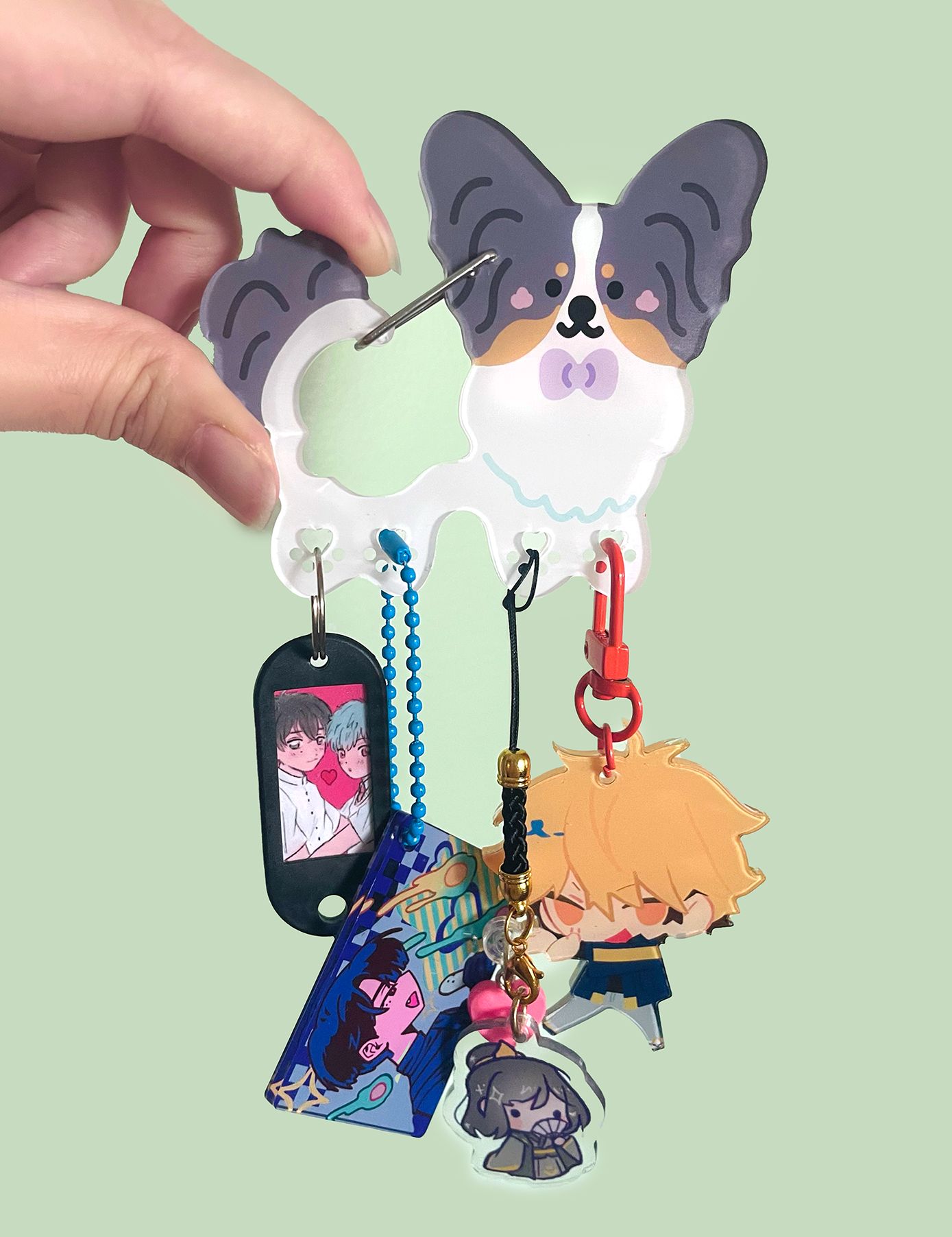 Cambrasine - Wholesale Keychain - Women's - Puppy Pal Acrylic Carabiner1
