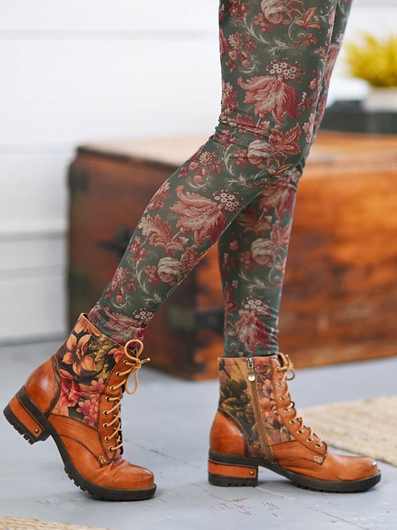 April Cornell Apparel - Wholesale Pants - Women's - Marseille Printed Mesh Footless Tights0