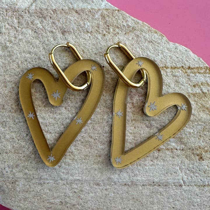 HEART | LOOP HOOPS for wholesale by The Sassy Pants Co