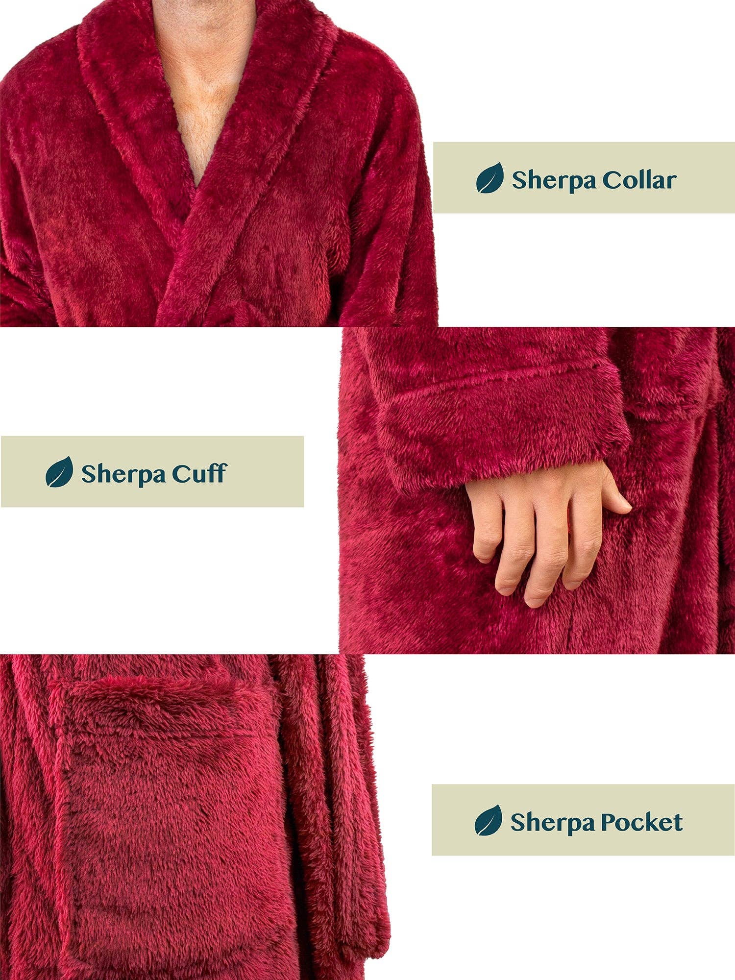 Pavilia - Wholesale Robe - Men's - Men's Sherpa Fluffy Robe30