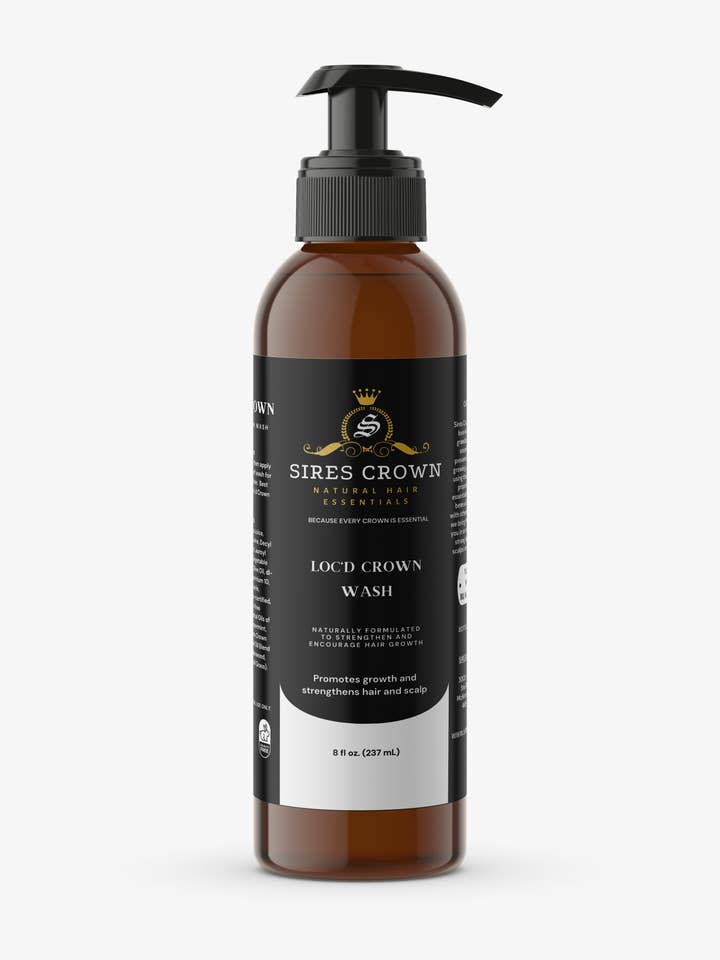 Loc'd Crown Wash - 8 oz for wholesale by Sires Crown Natural Hair Essentials