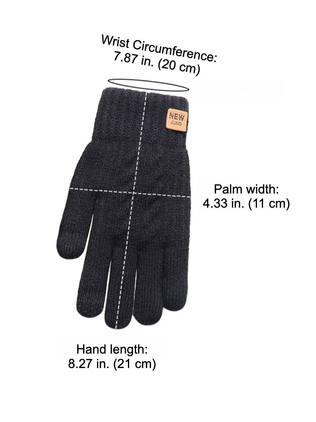 Funkyrel® Atzbranding Limited – Großhandel Handschuhe – Damen – Gloving - Doppellagige Touchscreen-Strickhandschuhe9