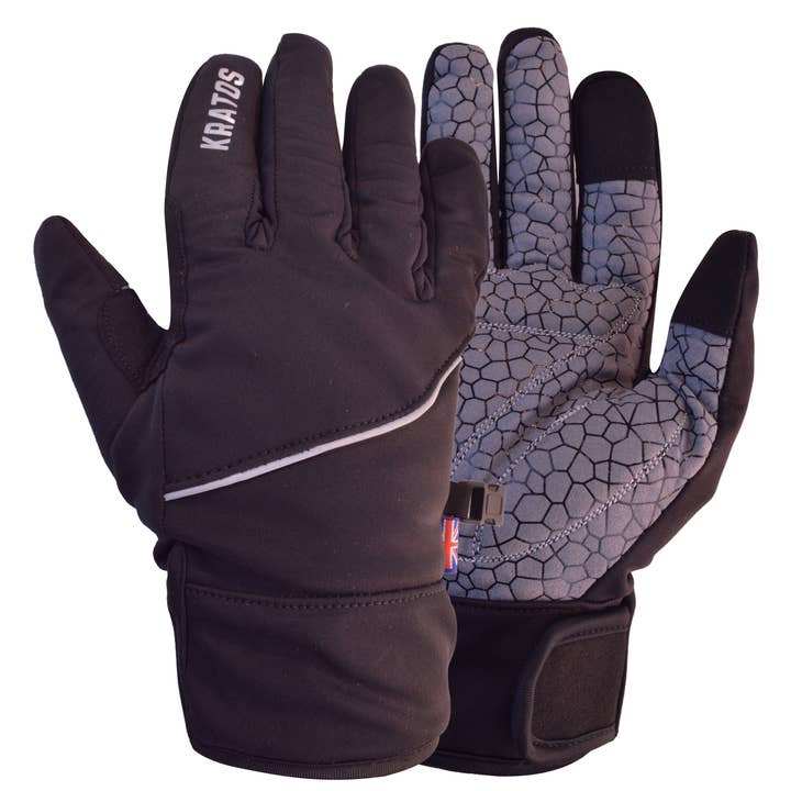 Winter Windproof Cycling Gloves Warm Anti Slip Padded Touchscreen Thermal Cold Weather Cycling Hiking MTB for Men & Women for wholesale by Kratos