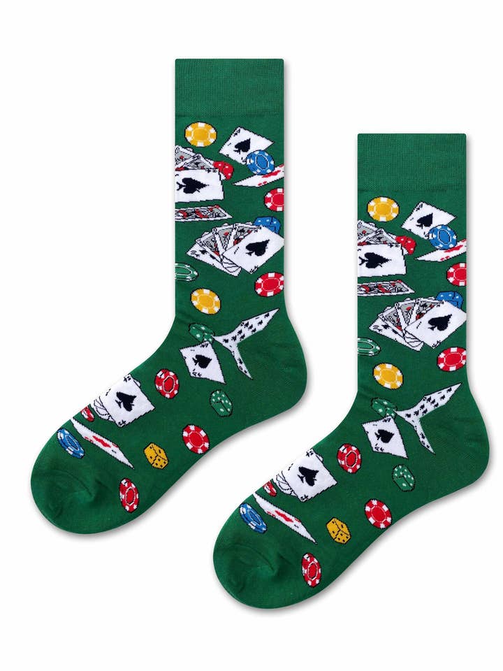 Casino-strumpor med spelkort och markörer för wholesale av Marc JoJo