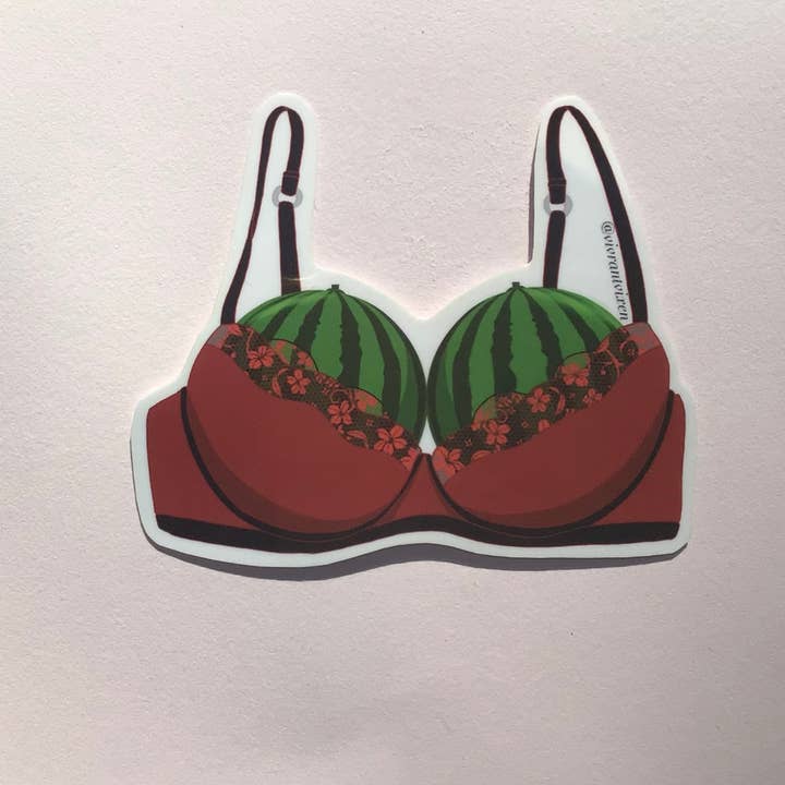 Melons Adult Die Cut Vinyl Sticker, Sex Positive Art for wholesale by Vivrant Vixen