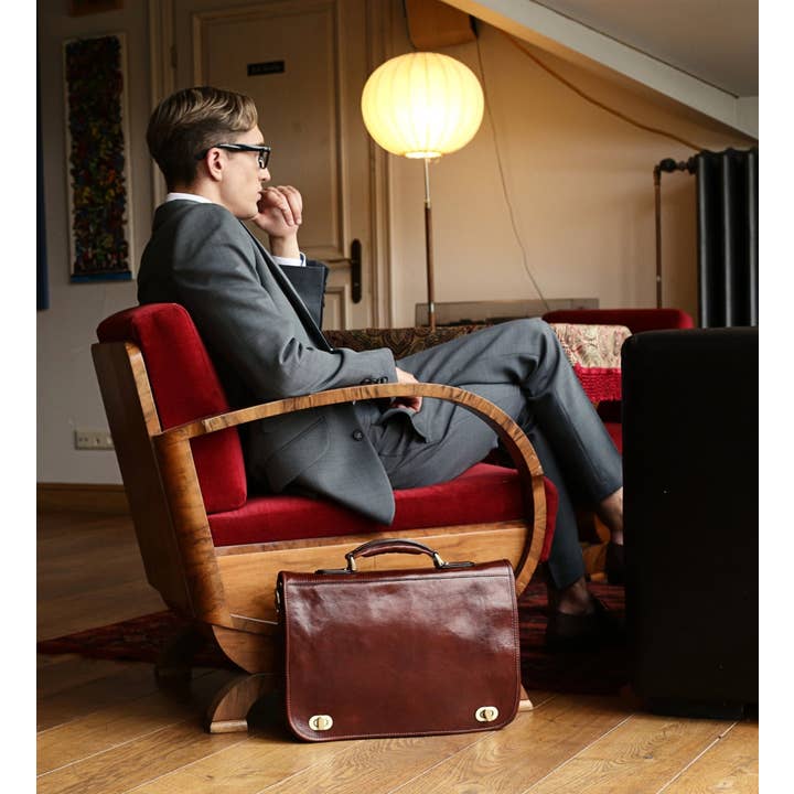 Time Resistance - Venta al por mayor Bolsa de portátil - Hombre - Maletín de Cuero para Portátil - Ilusiones2