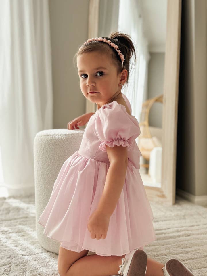A Little Lacey - Wholesale Dress – Kids - Arabella Girls Pink Dress6