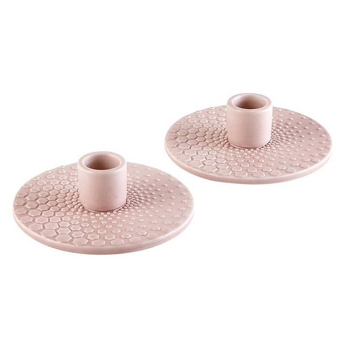 Soft Pink Candleholder for wholesale by 47th & Main (Creative Brands)