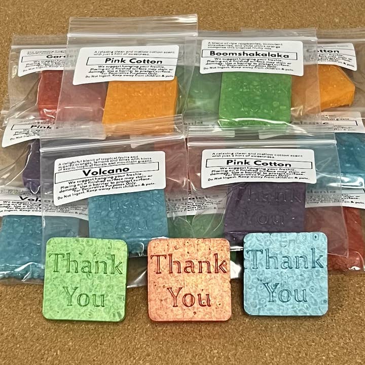 Bug and Bean Freshies - Wholesale Air Freshener - Mini Thank Yous