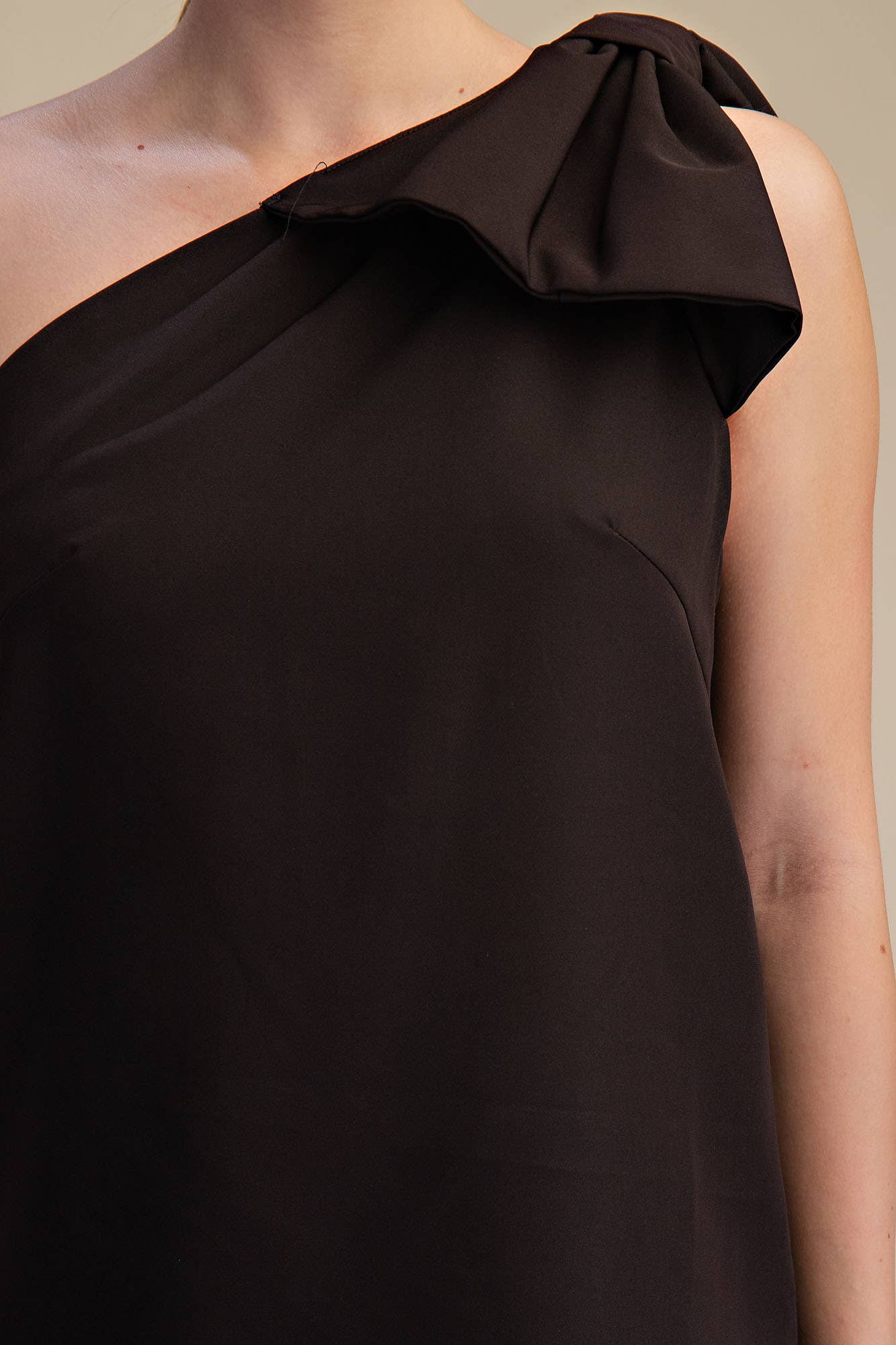 Glam - Wholesale Dress - Women's - Bow One Shoulder Mini Dress21