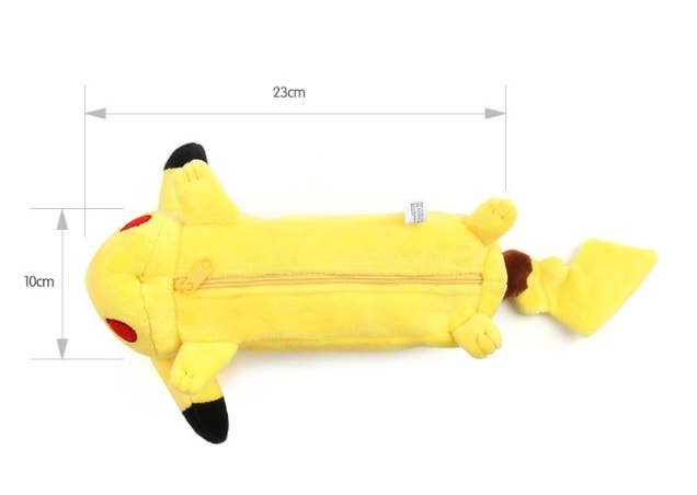 K-Wonderland – wholesale Pennfodral/påse – Pikachu mjukisdjurs-etui för pennor (Pokemon XY)6