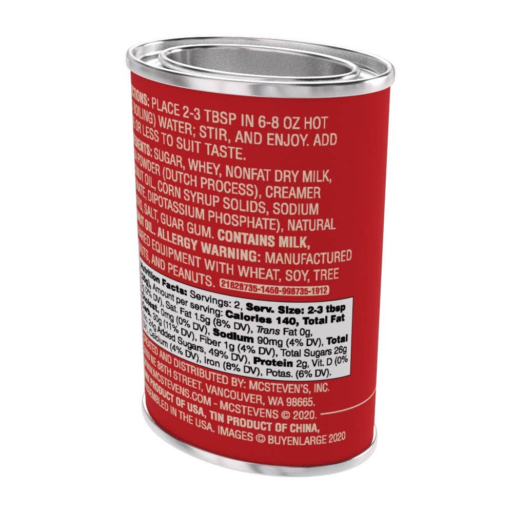 McSteven's - Vente Préparations/kits pour chocolat chaud - Cacao à la menthe poivrée préféré du Père Noël vintage (boîtes de 70g)6