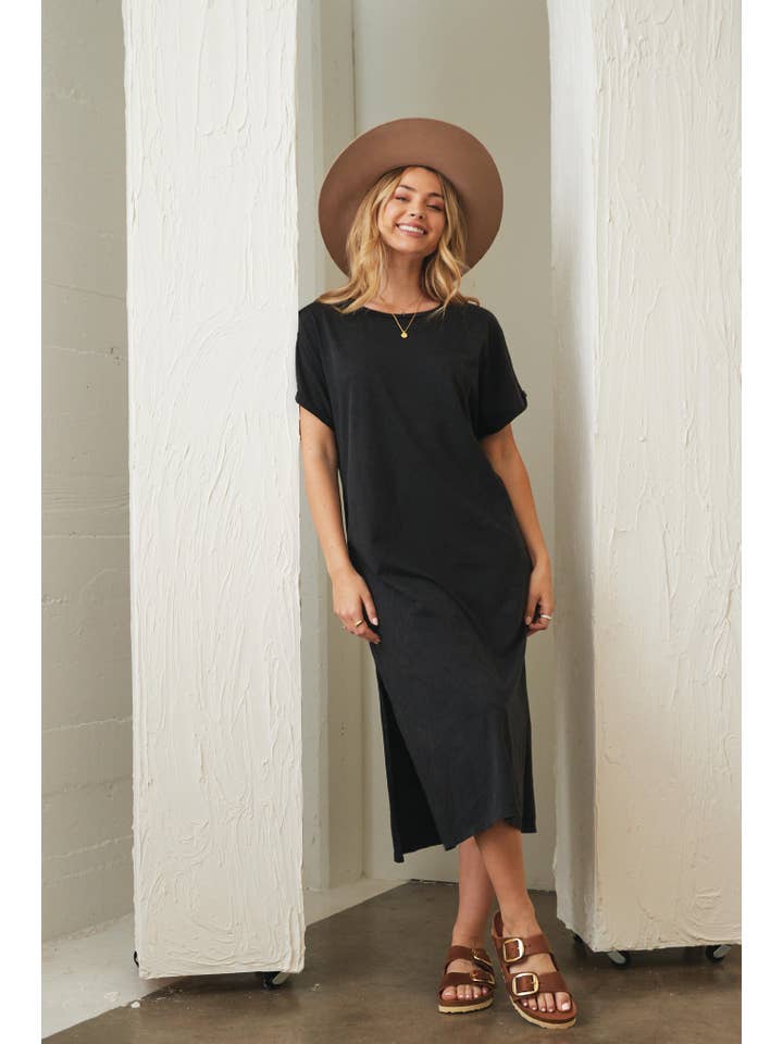 OAT COLLECTIVE - Vente Robe – femme - Robe graphique minérale basique6