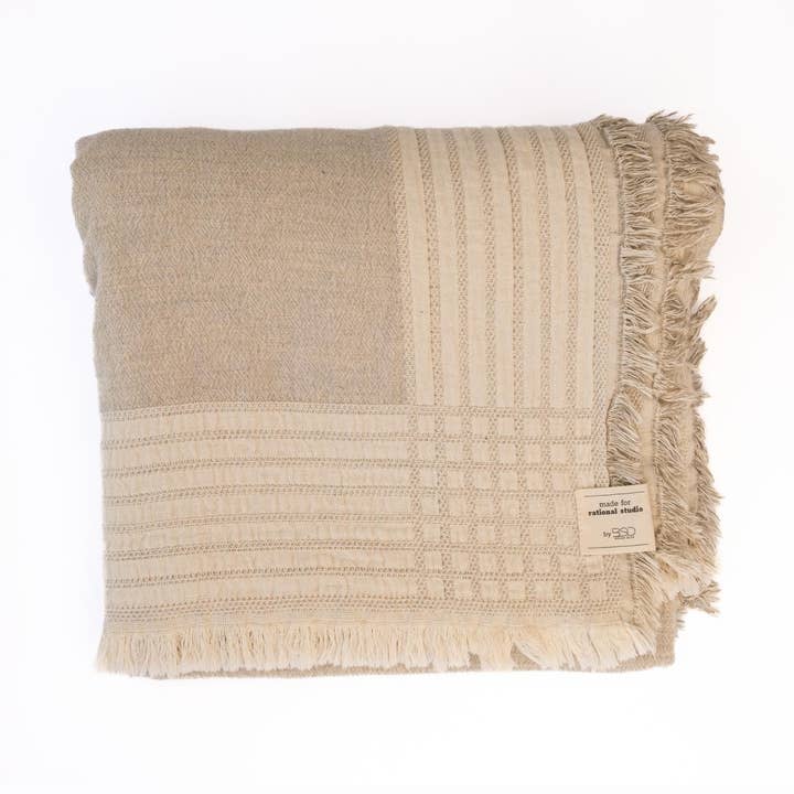 Linne- och bomullsstrandhandduk från Portugal för wholesale av rational studio