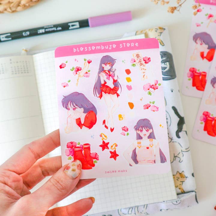 BlossomBujo Store - Wholesale Sticker - Stickersheet Vinyl - Sailor Moon12
