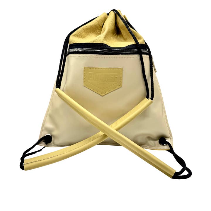 Detroit Drawstring Backpack in Leather for wholesale by Pingree Detroit