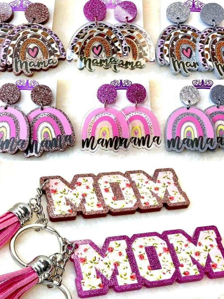 In Stock ~ New Custom Tear Drop Earrings for wholesale by Sip Sleeves ~ Insulated Cup Sleeves and Drink Accessories