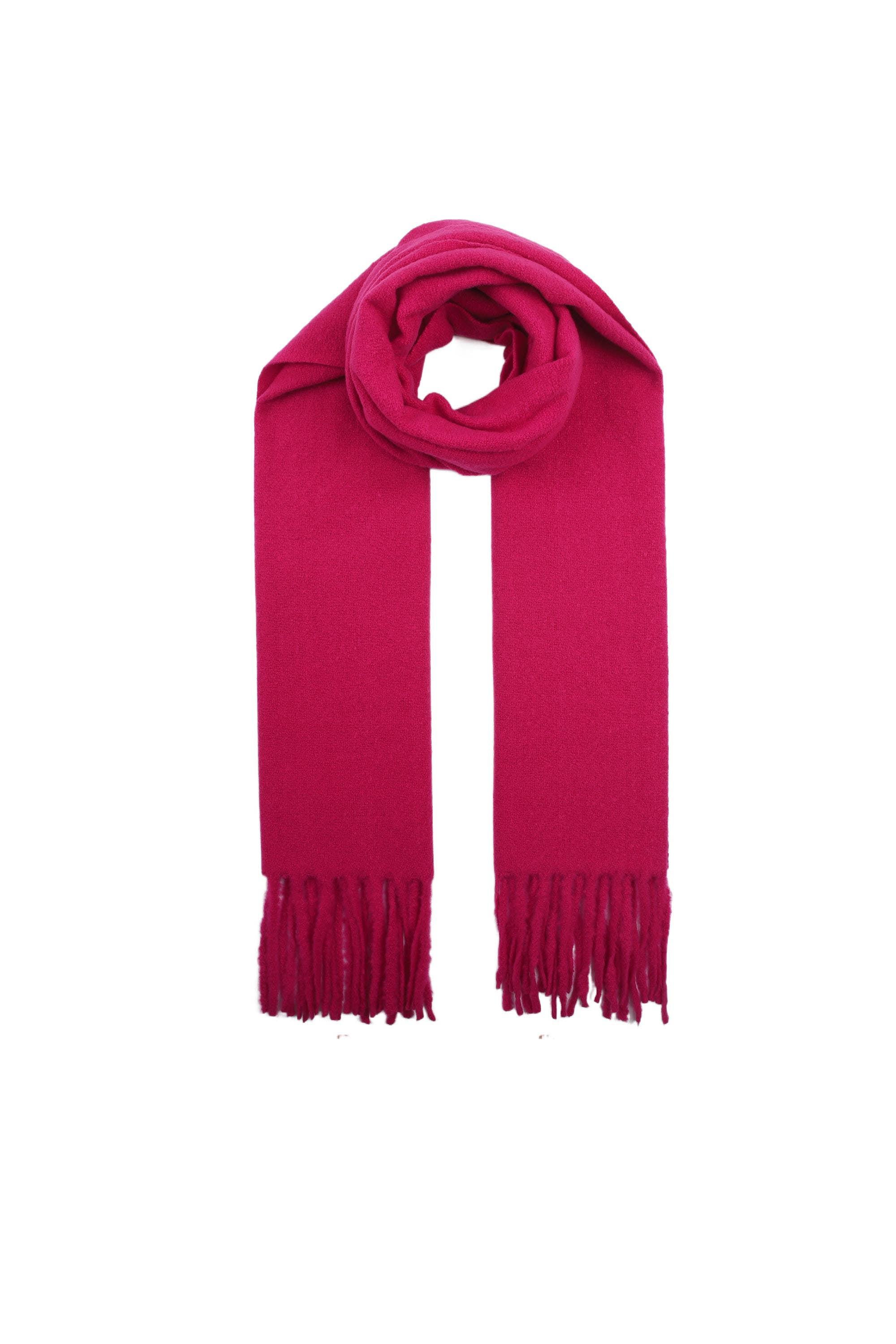 PHANIE MODE - Wholesale Scarf - Women's - E-09355 Women's plain scarf with fringes – Soft & elegant26