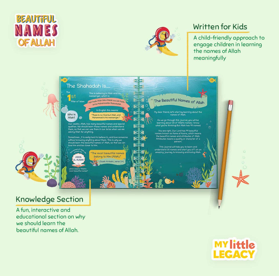 Towards Faith - Wholesale Religion Book - Names of Allah Kids Journal & Activity Book5