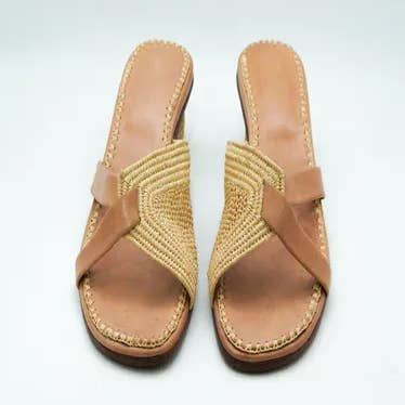 Steraraffia - Wholesale Sandals - Women's - Tiniri Women’s Raffia & Leather Sandals – Handmade
