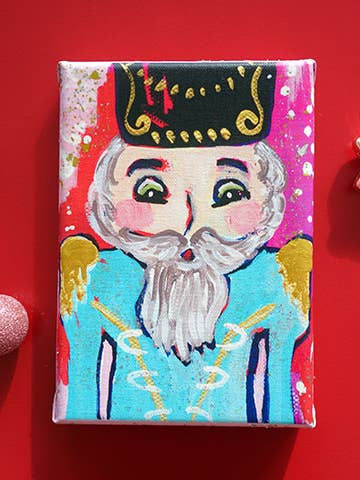 It Wasn't Me Nutcracker Canvas Wall Art for wholesale by JM Design Studio