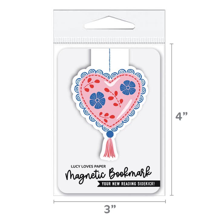 Lucy Loves Paper - Wholesale Bookmark - Magnetic Bookmark | Mexican Heart Ornament