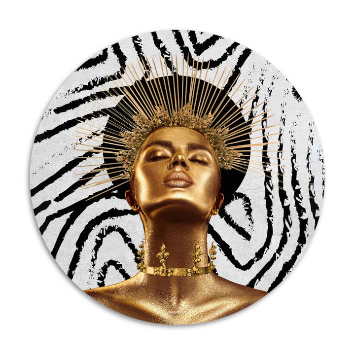 Melli Mello Golden Goddess Wallcircle for wholesale by Melli Mello