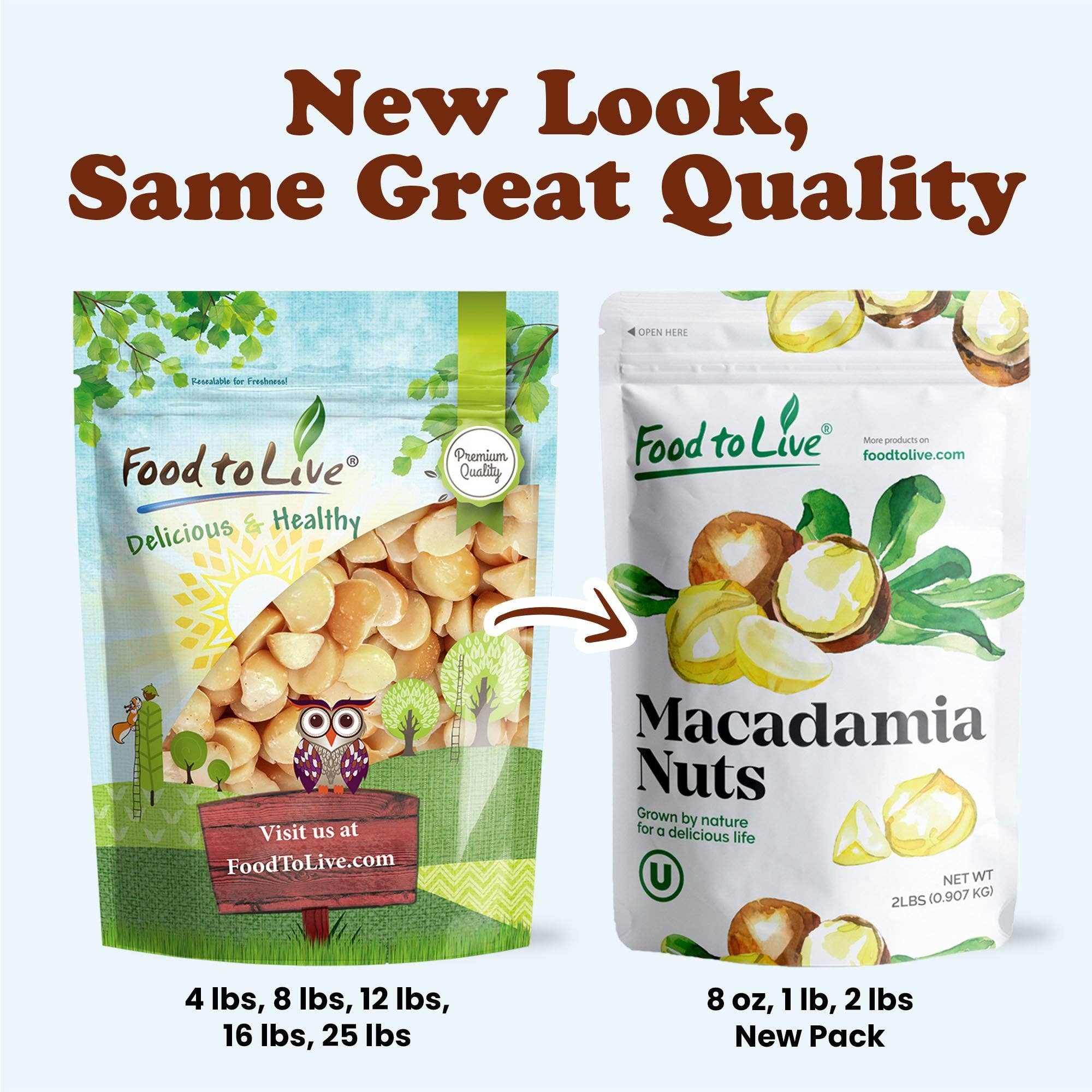 Food To Live - Wholesale Nuts - Dry Roasted Macadamia Halves & Pieces with Himalayan Salt7