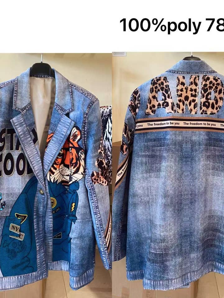 BLAZER STAMPATO per la vendita all'ingrosso da parte di Cielo fashion