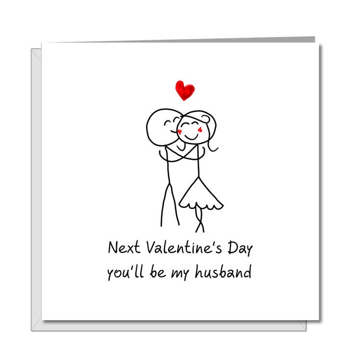 Romantic Fiance Fiancee Valentines Day Card for Future Husband Boyfriend Lover Love Cute Special for wholesale by Swizzoo Cards