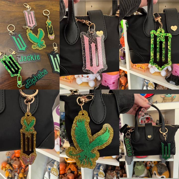 Witch bag charms for wholesale by Lantern Pins