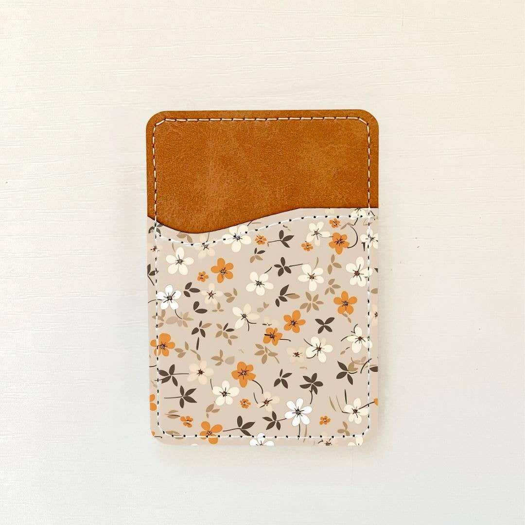 Olivia + Rose - Wholesale Card Holder - Women's - Neutral Florals Leather Card Holder (10 Options)6
