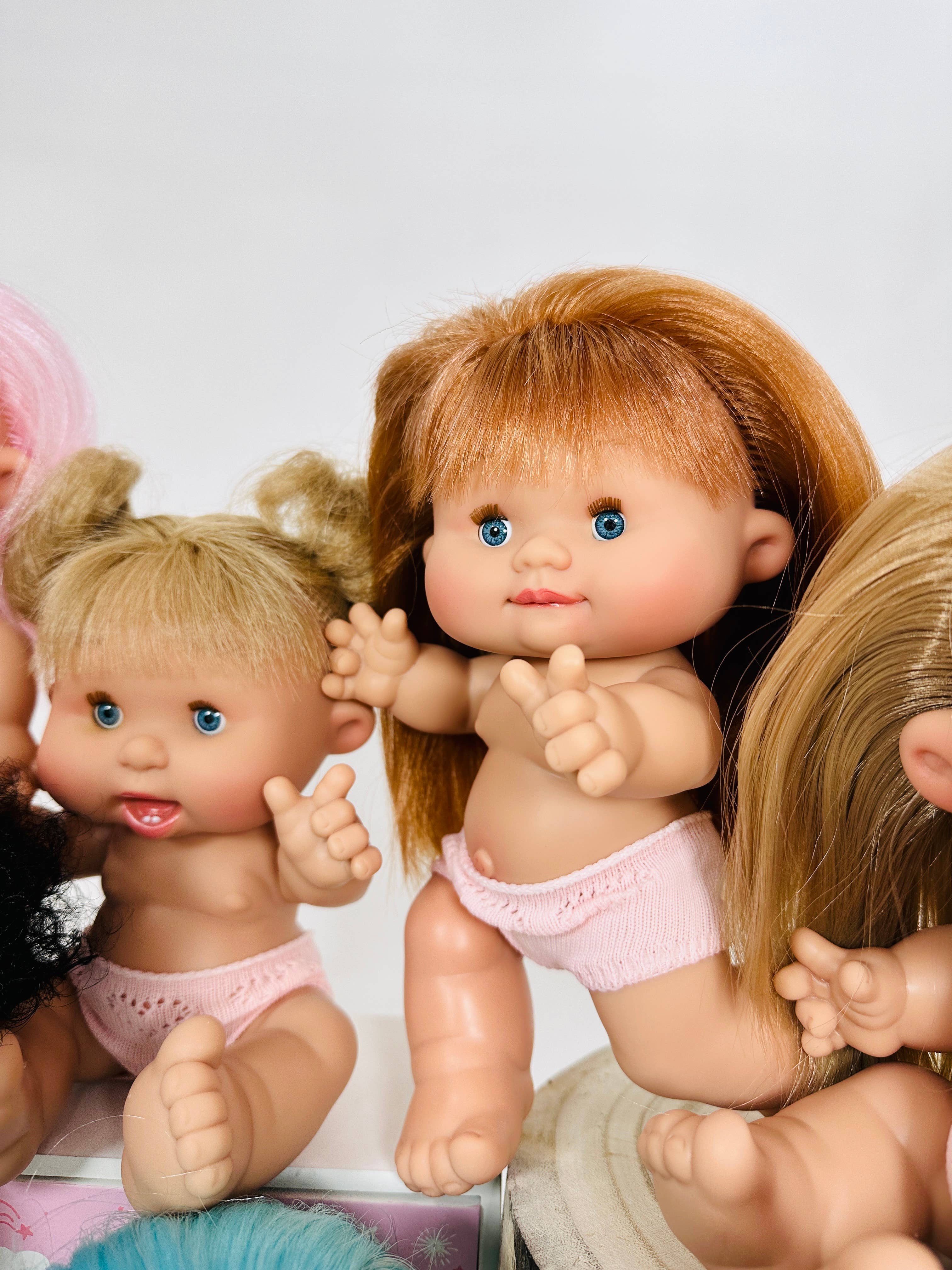 Nines Artesanals d'Onil Dolls - Vendita all'ingrosso Bambola - Bambini - BIANCHERIA INTIMA PER BAMBOLE PECOTE APRI E CHIUDI GLI OCCHI DISPLAY 89