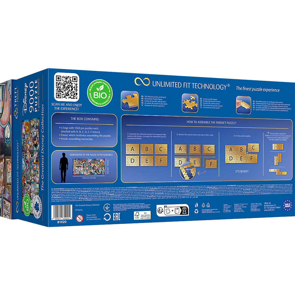 Trefl USA - Wholesale Puzzle - Adult - Trefl Prime 9000 Piece Puzzle - The Greatest Disney Collection3