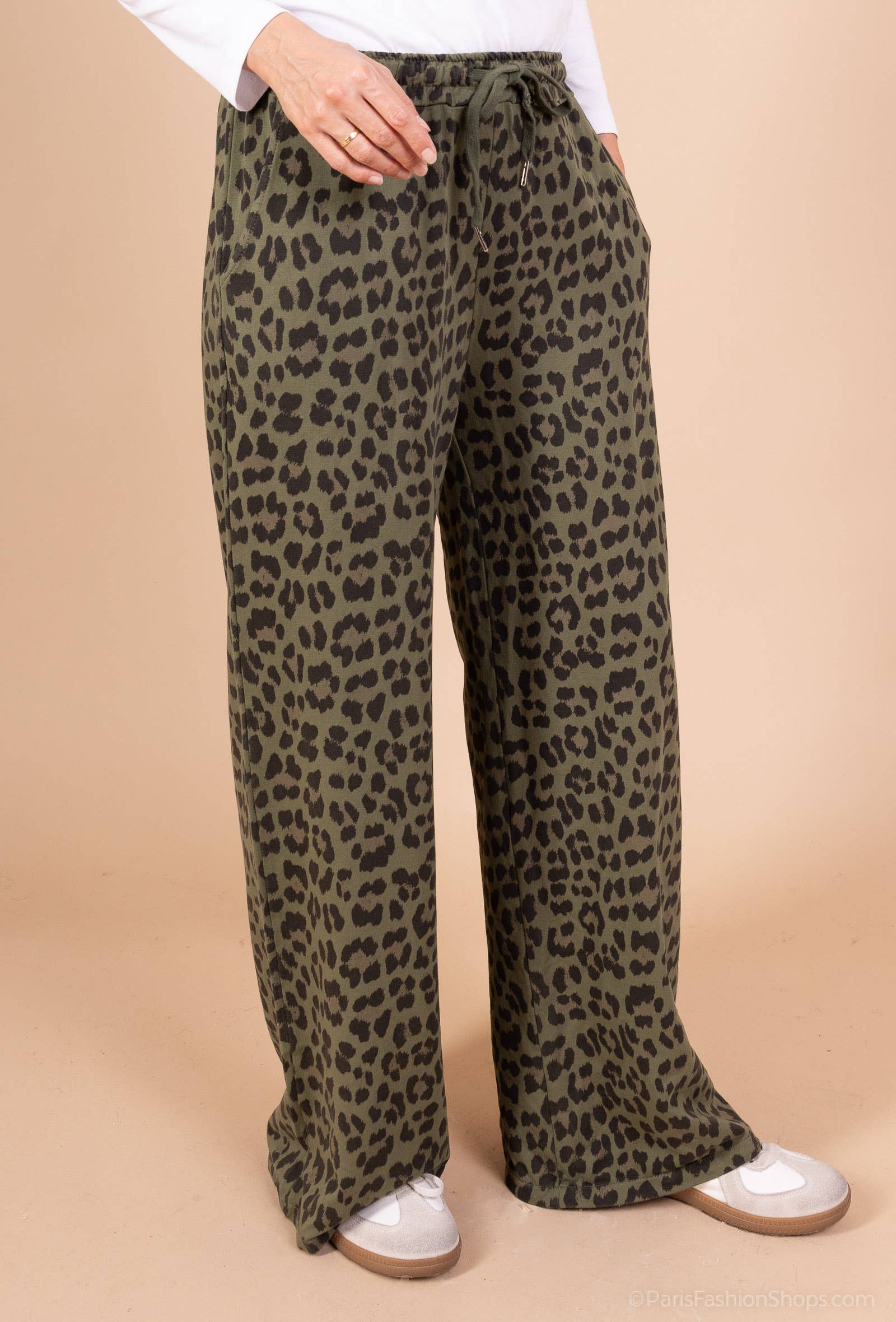 Pépouz' Paris - Wholesale Pants - Women's - Fluid and comfortable leopard print pants PPN256114