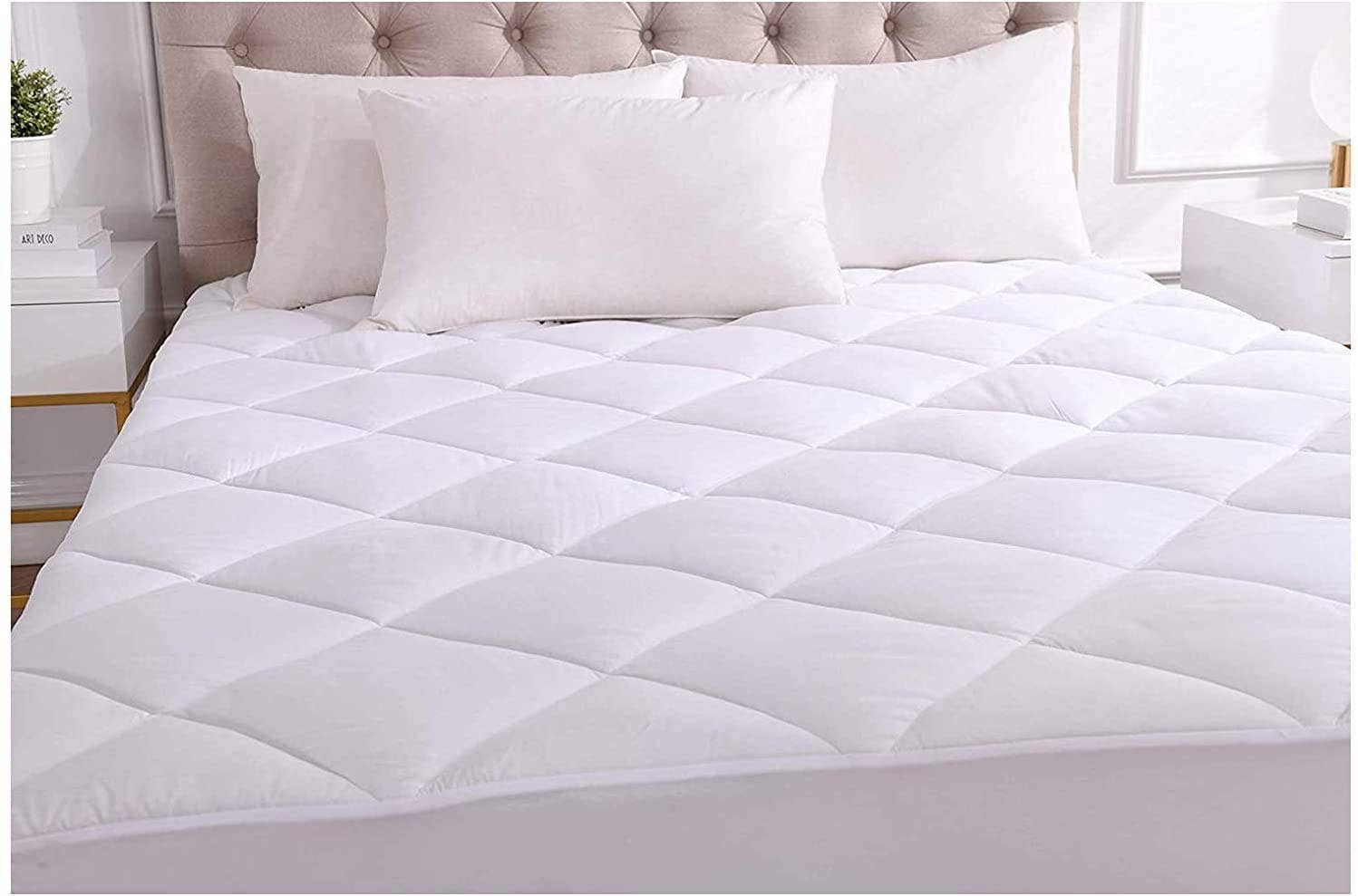 Kasentex - Wholesale Mattress Pad/Protector - Deep Pocket Fitted Mattress Pad Brushed Microfiber6