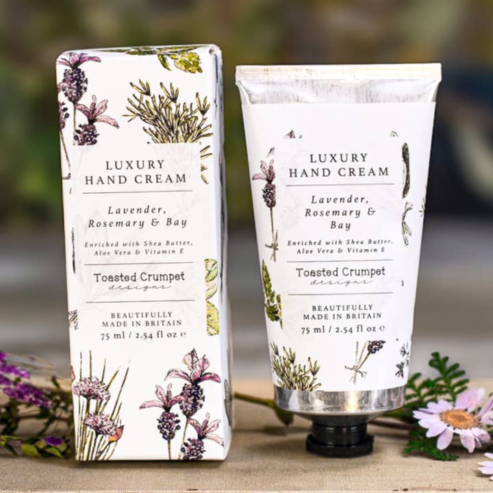 Lavender, Rosemary & Bay hand cream for wholesale by Toasted Crumpet (We Pay All US Duties & Tariffs)