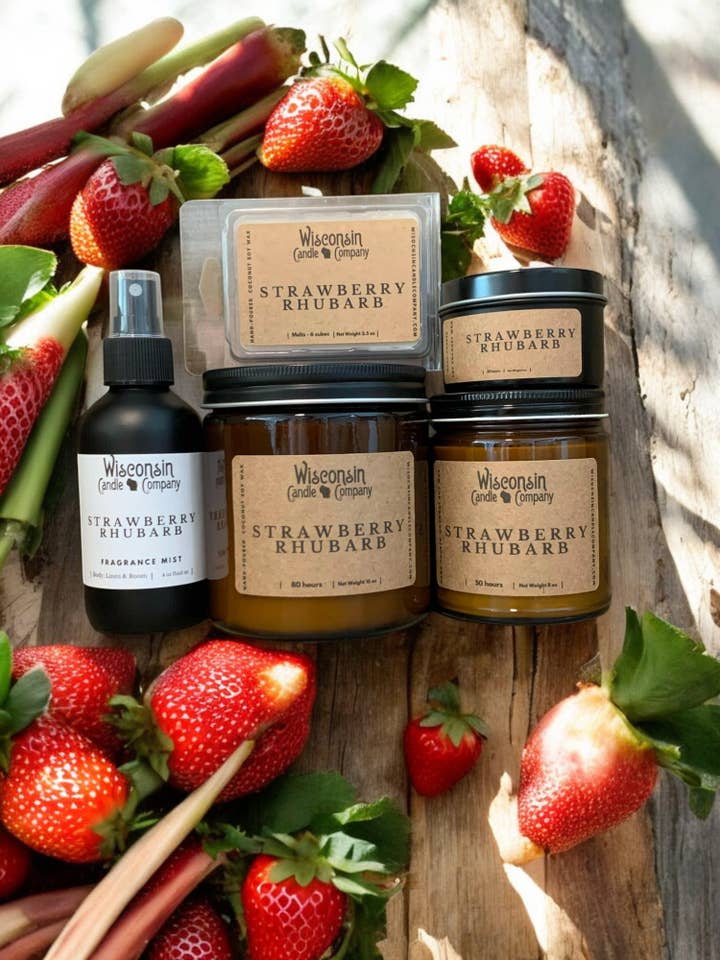 Jordbær Rabarber - Forår / Sommer Sæsonbetonet for engroshandel hos Wisconsin Candle Company