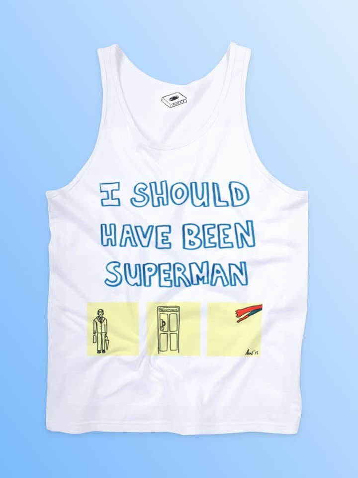 Jag borde ha varit Superman tank för wholesale av Paper 8