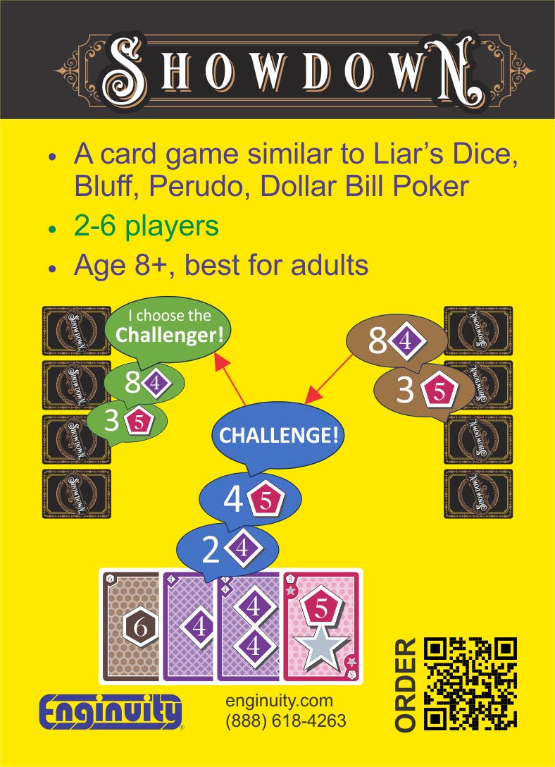 Enginuity Games - Wholesale Card Game - FREE Script cards - teach your staff, teach your customers10