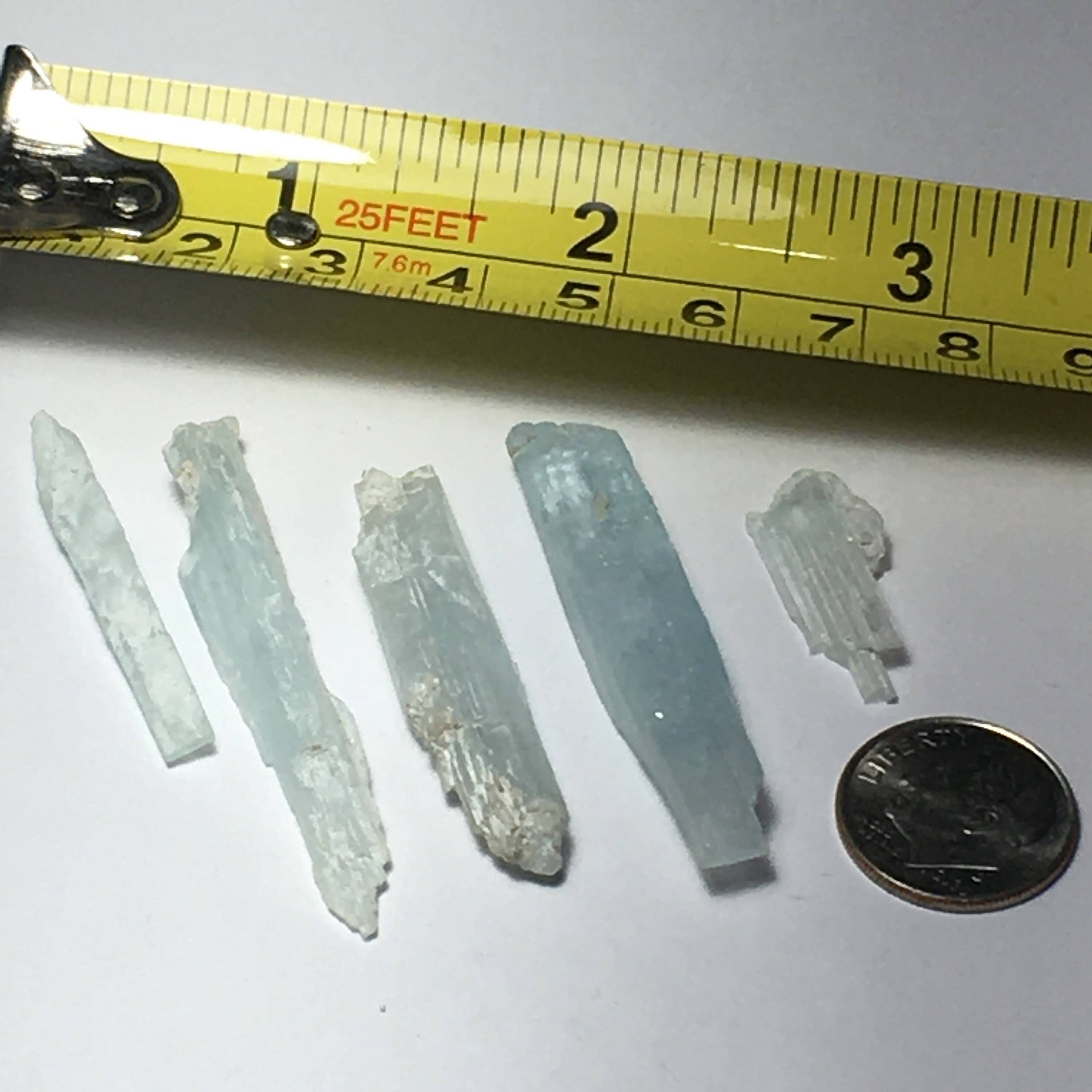 Wildheart Crystals – wholesale Andlig sten/kristall – Parti med 5 stora akvamarinkristaller0